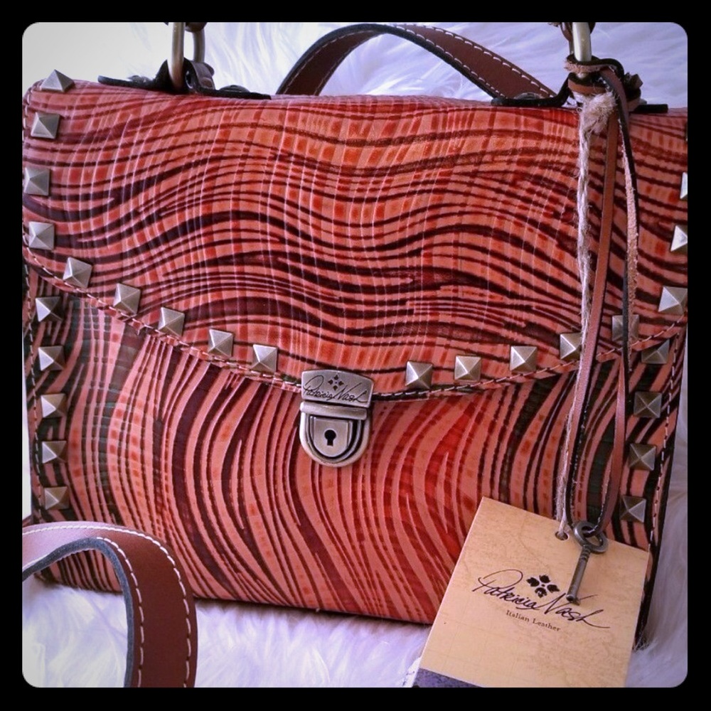 NWT PATRICIA NASH BAG & DUST-BAG GENUINE LEATHER